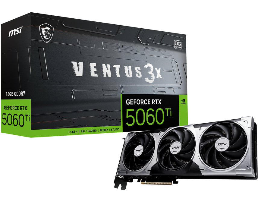 MSI VENTUS GeForce RTX 5060 TI 16G 3X OC