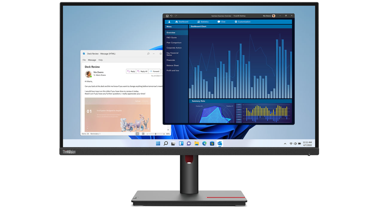 Ecrã LED Lenovo ThinkVision T27p-30