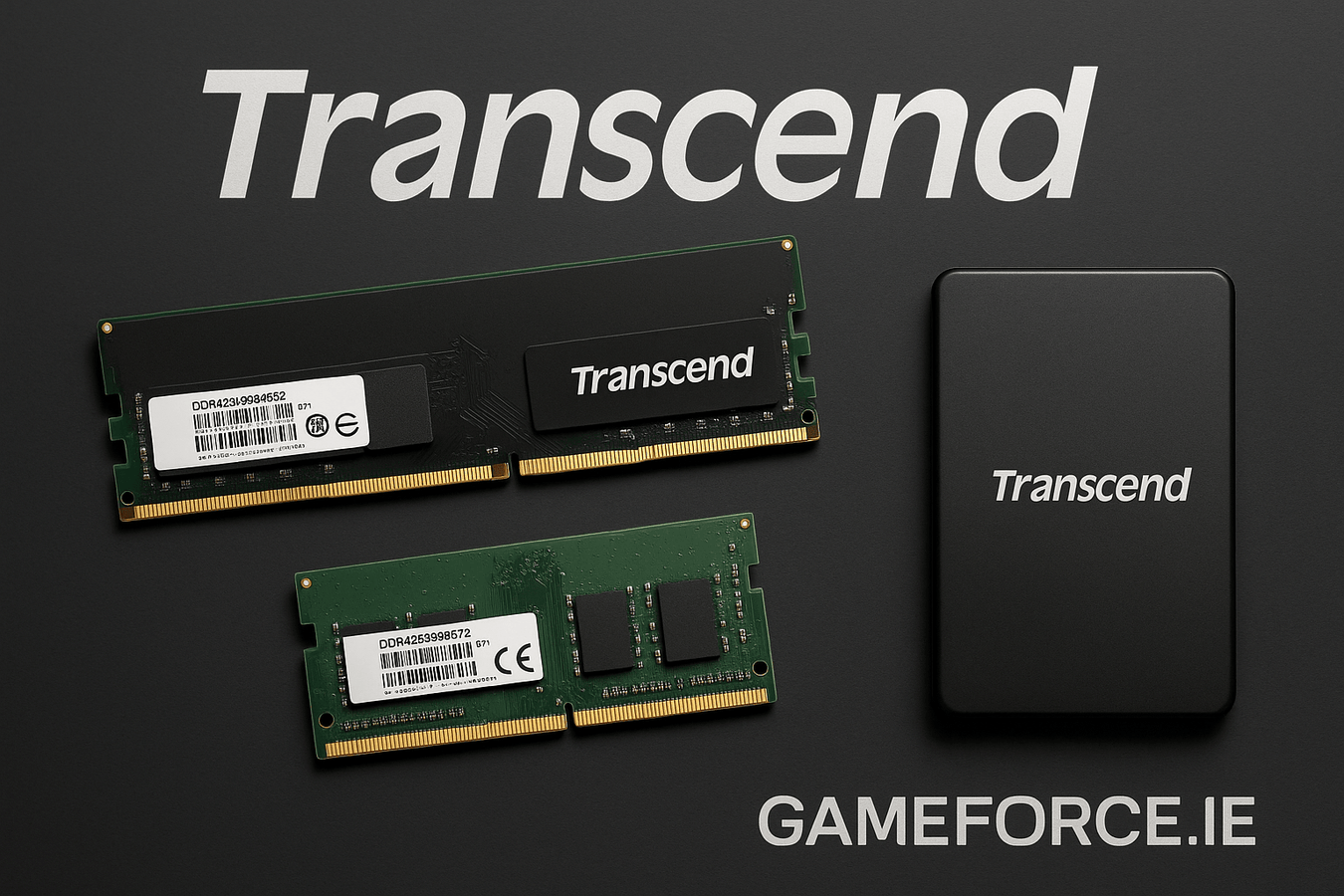 Transcend DDR4 , DDR5 , Sodimm Memory & SSD Buy @ Irelands Gameforce.ie