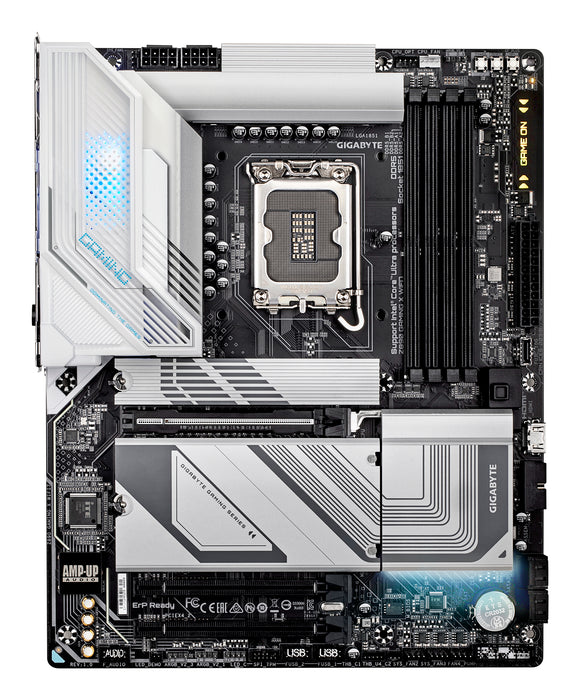 GIGABYTE Z890 GAMING X WIFI7 Motherboard - Supports Intel Core Ultra (Series 2) CPUs, 16+1+2 phases VRM, up to 8800MHz DDR5 (OC), 1xPCIe 5.0 + 3xPCIe 4.0, Wi-Fi 7, 2.5GbE LAN, USB 4