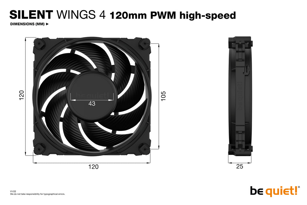 ¡Silencio! SILENT WINGS 4 | 120 mm PWM de alta velocidad