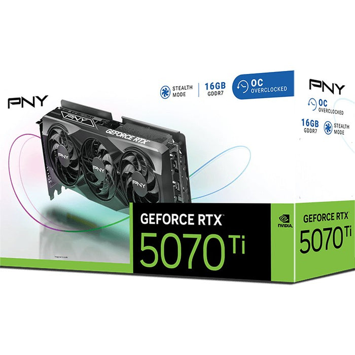 PNY RTX5070 TI VERTO OC Triple Ventilador 16 GB GDDR7 HDMI 3xDP