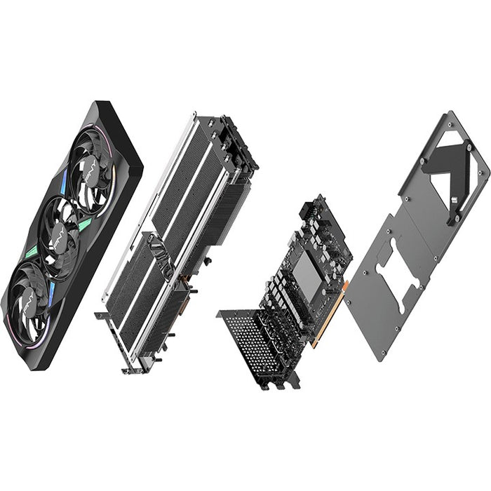 Tarjeta gráfica PNY GeForce RTX 5070 Ti ARGB EPIC-X RGB OC de triple ventilador, 16 GB de memoria GDDR7 de 256 bits, velocidad de reloj de 2,3 GHz, velocidad de memoria de 28 Gbps, 8960 núcleos CUDA, PCI-Express 5.0