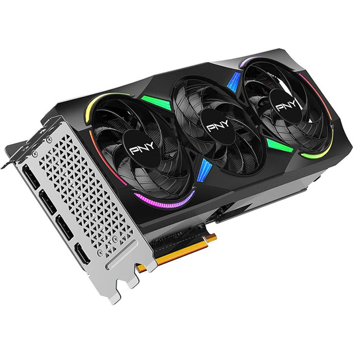 Tarjeta gráfica PNY GeForce RTX 5070 Ti ARGB EPIC-X RGB OC de triple ventilador, 16 GB de memoria GDDR7 de 256 bits, velocidad de reloj de 2,3 GHz, velocidad de memoria de 28 Gbps, 8960 núcleos CUDA, PCI-Express 5.0