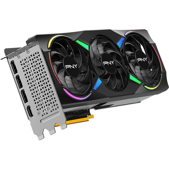 Tarjeta gráfica PNY GeForce RTX 5070 Ti ARGB EPIC-X RGB OC de triple ventilador, 16 GB de memoria GDDR7 de 256 bits, velocidad de reloj de 2,3 GHz, velocidad de memoria de 28 Gbps, 8960 núcleos CUDA, PCI-Express 5.0
