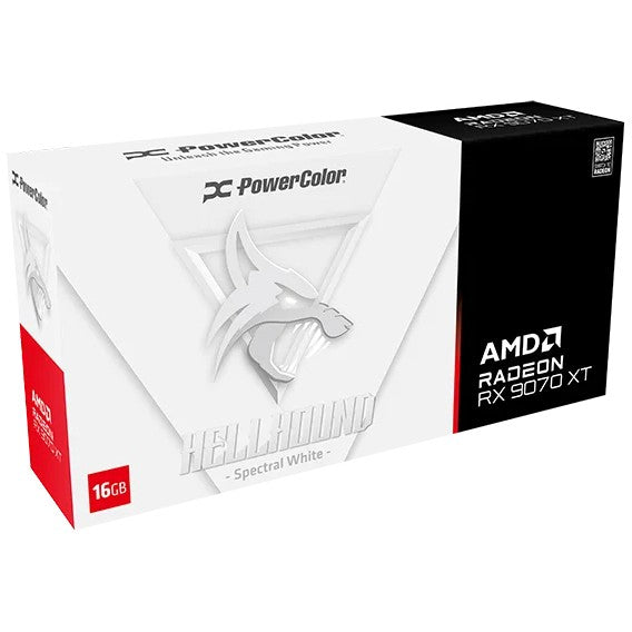 PowerColor Hellhound Radeon RX 9070 XT Blanco Espectral