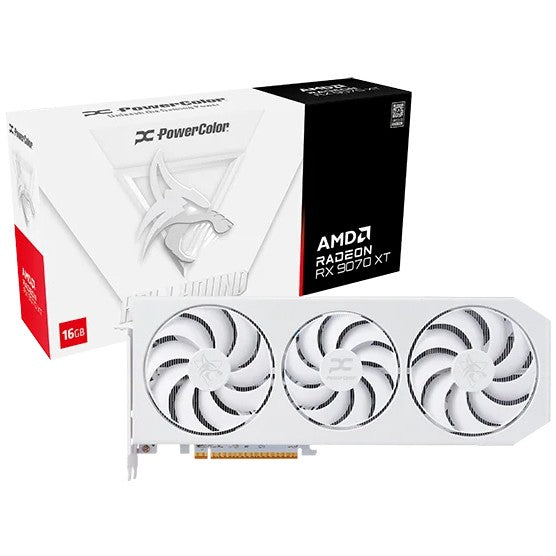 PowerColor Hellhound Radeon RX 9070 XT Blanco Espectral