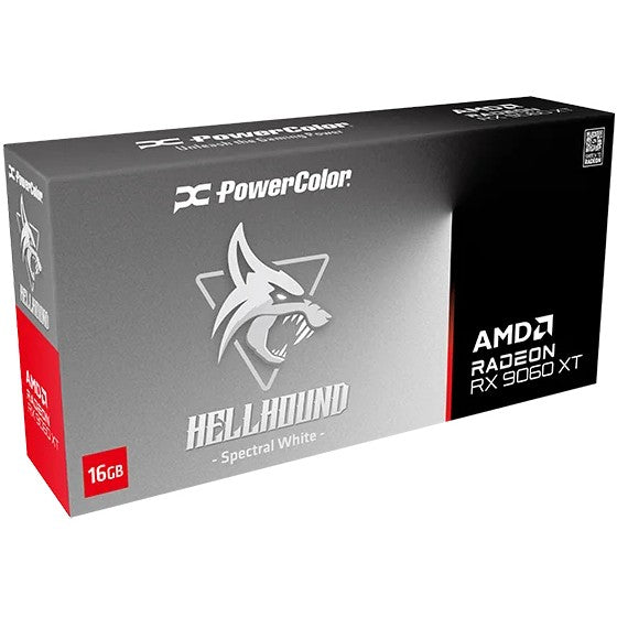 PowerColor Hellhound Radeon RX 9060 XT Blanco Espectral