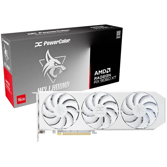 PowerColor Hellhound Radeon RX 9060 XT Blanco Espectral