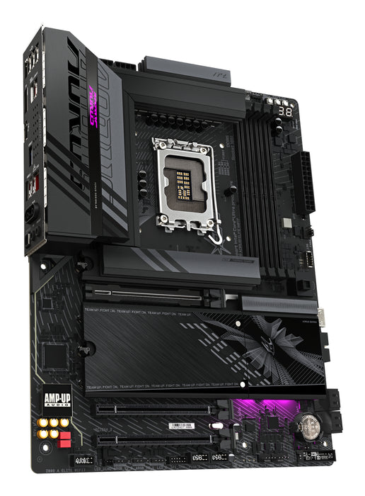 GIGABYTE Z890 AORUS ELITE WIFI7 Motherboard - Supports Intel Core Ultra (Series 2) CPUs, 16+1+2 phases VRM, up to 8800MHz DDR5 (OC), 1xPCIe 5.0 + 3xPCIe 4.0, Wi-Fi 7, 2.5GbE LAN, Thunderbolt 4