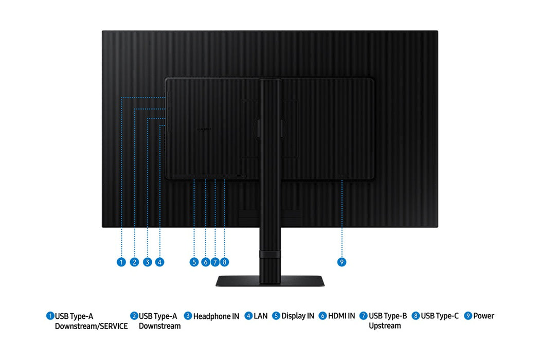 Samsung S80UD computer monitor 81.3 cm (32") 3840 x 2160 pixels 4K Ultra HD LCD Black