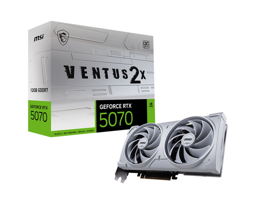 MSI GeForce RTX5070 VENTUS 2X OC Blanco