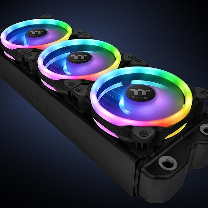 Ventilador de radiador Thermaltake Riing Trio de 12 LED RGB TT Premium Edition