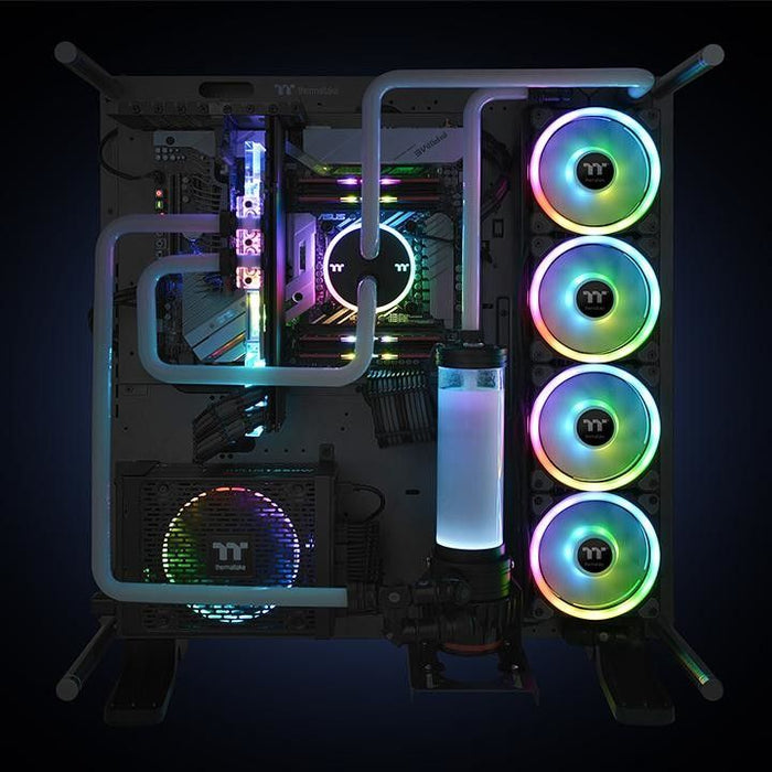 Ventilador de radiador Thermaltake Riing Trio de 12 LED RGB TT Premium Edition