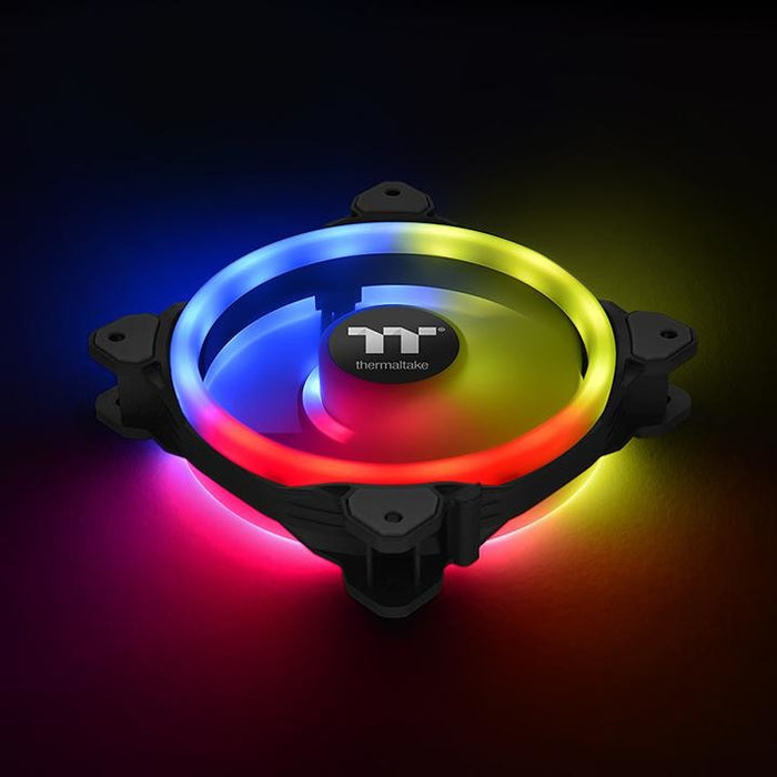 Ventilador de radiador Thermaltake Riing Trio de 12 LED RGB TT Premium Edition