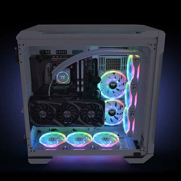Ventilador de radiador Thermaltake SWAFAN 12 RGB TT Premium Edition Blanco