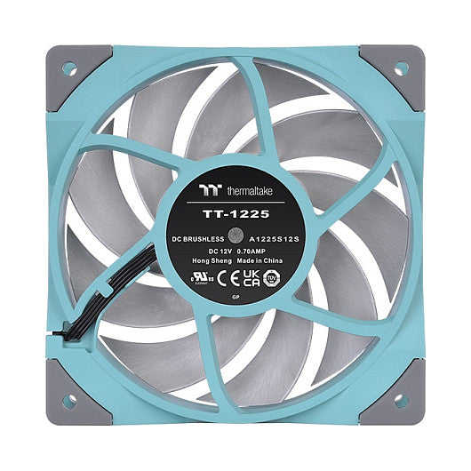 Ventilador de radiador de alta pressão estática Thermaltake Toughfan 12 turquesa
