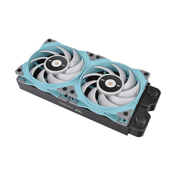 Ventilador de radiador de alta pressão estática Thermaltake Toughfan 12 turquesa