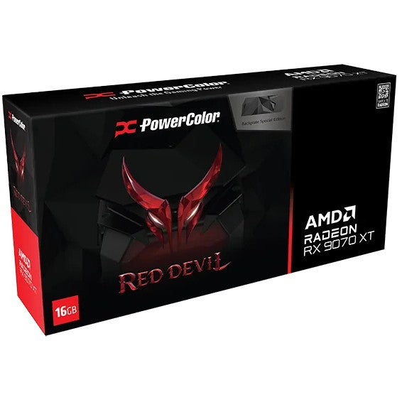 Edición especial con placa trasera PowerColor Red Devil para Radeon RX 9070 XT