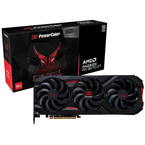 Edición especial con placa trasera PowerColor Red Devil para Radeon RX 9070 XT