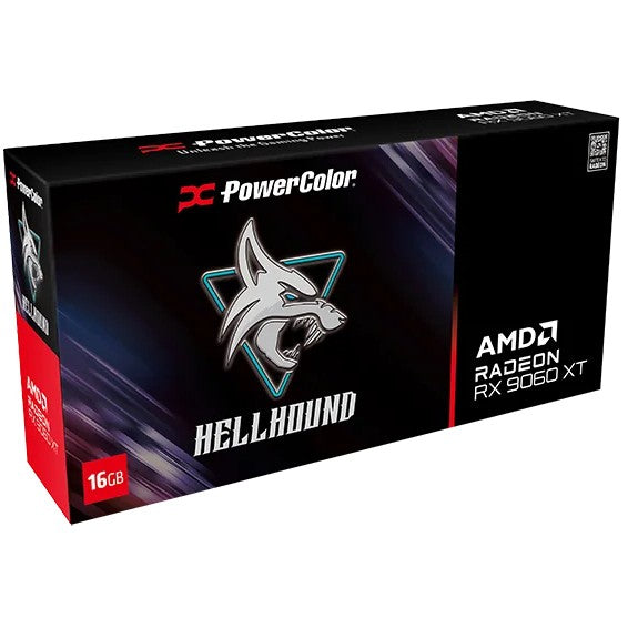Tarjeta gráfica PowerColor Hellhound AMD Radeon RX 9060 XT de 16 GB con GDDR6