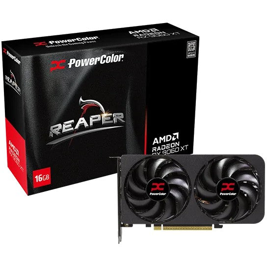 Tarjeta gráfica PowerColor Reaper AMD Radeon RX 9060 XT de 16 GB con GDDR6