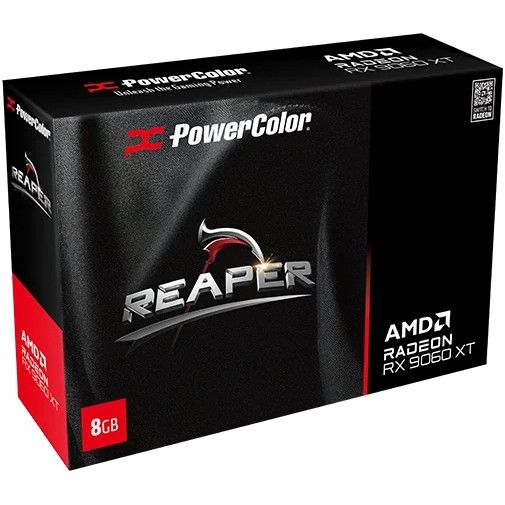 Tarjeta gráfica PowerColor Reaper AMD Radeon RX 9060 XT de 8 GB GDDR6