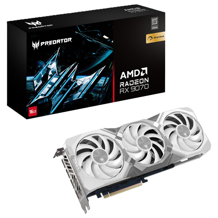 Acer Predator BiFrost Radeon RX 9070 OC 16GB White edition