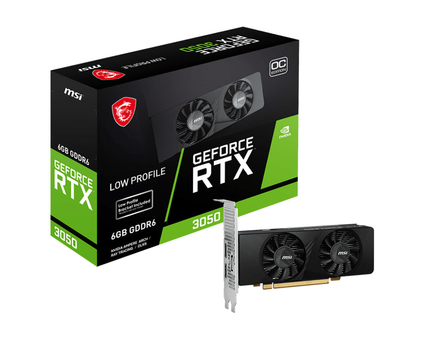 Tarjeta gráfica MSI GEFORCE RTX 3050 LP 6G OC