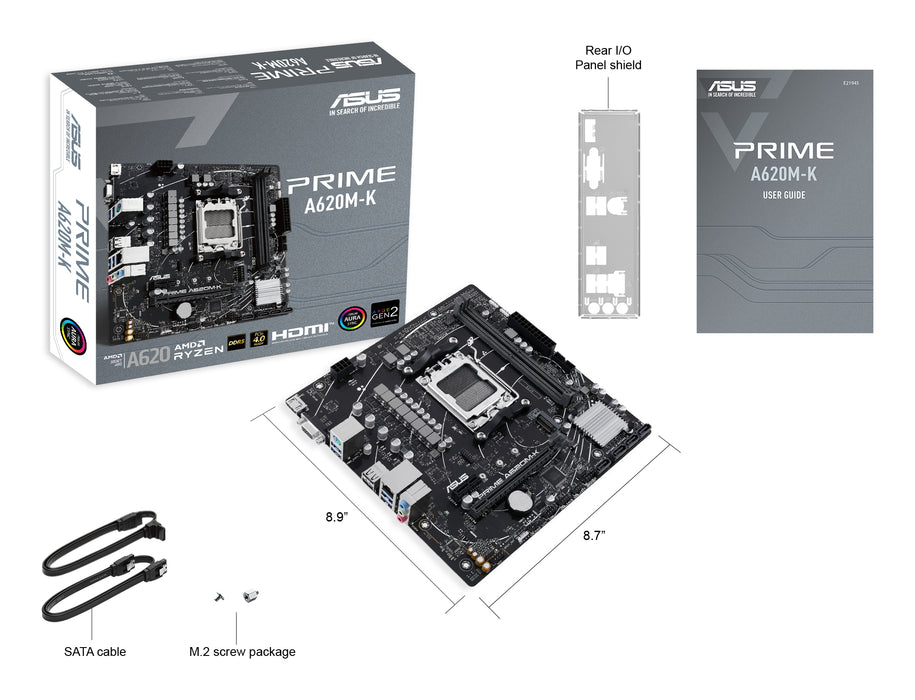ASUS PRIME A620M-K AMD A620 Socket AM5 micro ATX