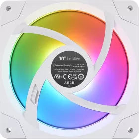 Ventilador de refrigeración para PC Thermaltake SWAFAN EX14 ARGB de 140 mm, edición premium TT, paquete de 3 ventiladores, color blanco