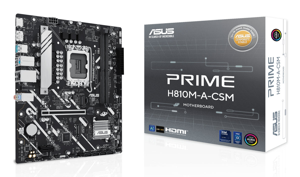 ASUS PRIME H810M-A-CSM Intel H810 LGA 1851 (Socket V1) micro ATX