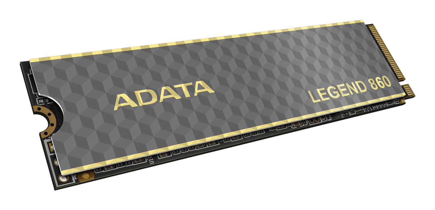 ADATA LEGEND 860 SLEG-860-1000GCS internal solid state drive 1 TB M.2 PCI Express 4.0 NVMe 3D NAND