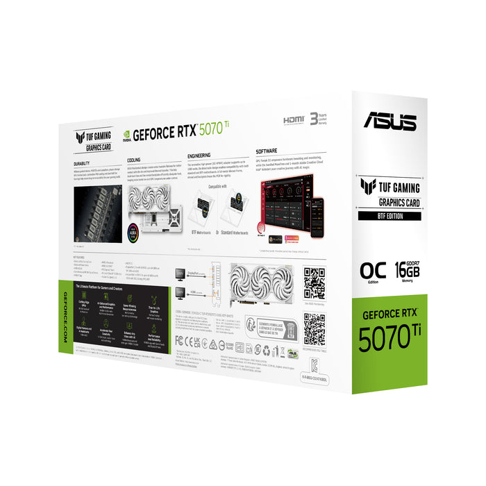 ASUS TUF-RTX5070TI-O16G-BTF-BLANCO