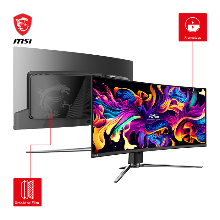 MSI MAG 341CQPDE QD-OLED computer monitor 86.4 cm (34") 3440 x 1440 pixels UltraWide Quad HD Black