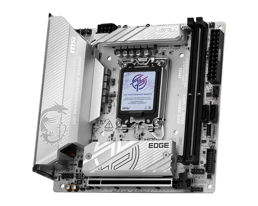 MSI MPG B860I EDGE TI WIFI motherboard Intel B860 LGA 1851 (Socket V1) mini ITX