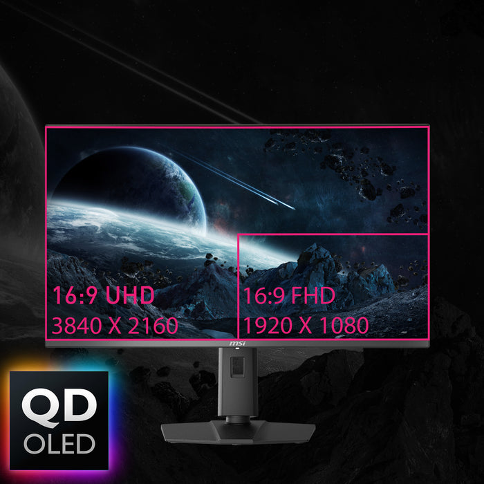 MSI MPG 321URXDE QD-OLED computer monitor 80 cm (31.5") 3840 x 2160 pixels 4K Ultra HD Black
