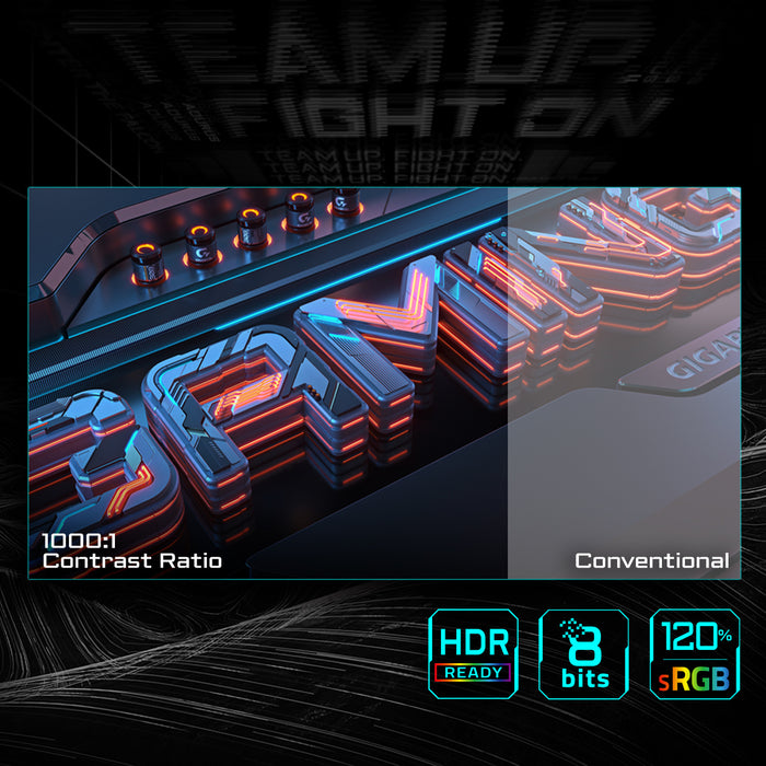 GIGABYTE GS25F2 25" FHD Gaming Monitor - 1920 x 1080, 200Hz, 1ms, 300 cd/m², Display HDR 10, HDMI 2.0, Displayport 1.4