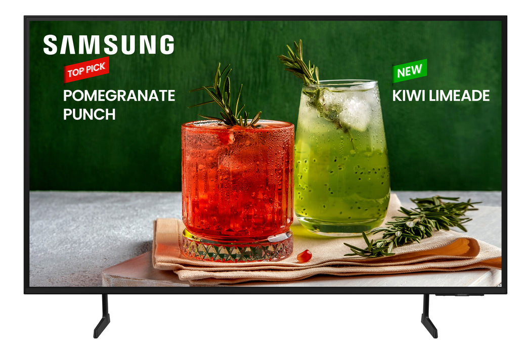 Samsung BE43D-H Digital signage flat panel 109.2 cm (43") LED Wi-Fi 4K Ultra HD Black Tizen 16/7