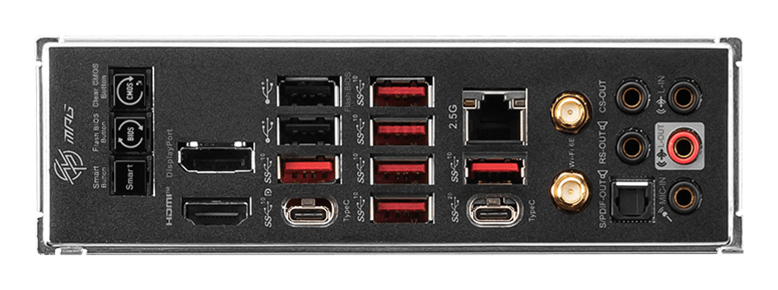 MSI MPG X670E CARBON WIFI motherboard AMD X670 Socket AM5 ATX