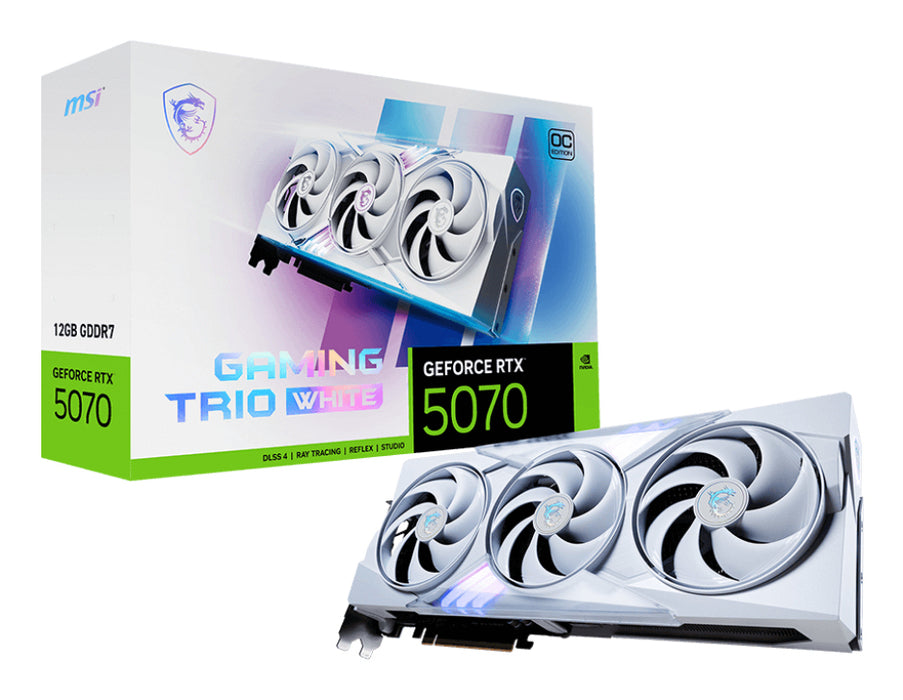 MSI GAMING GeForce RTX 5070 12G TRIO OC BLANCO