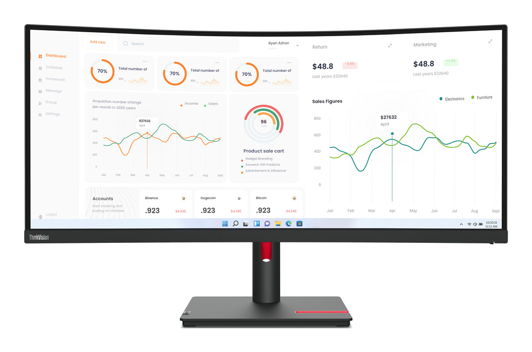 Pantalla LED Lenovo ThinkVision T34w-30