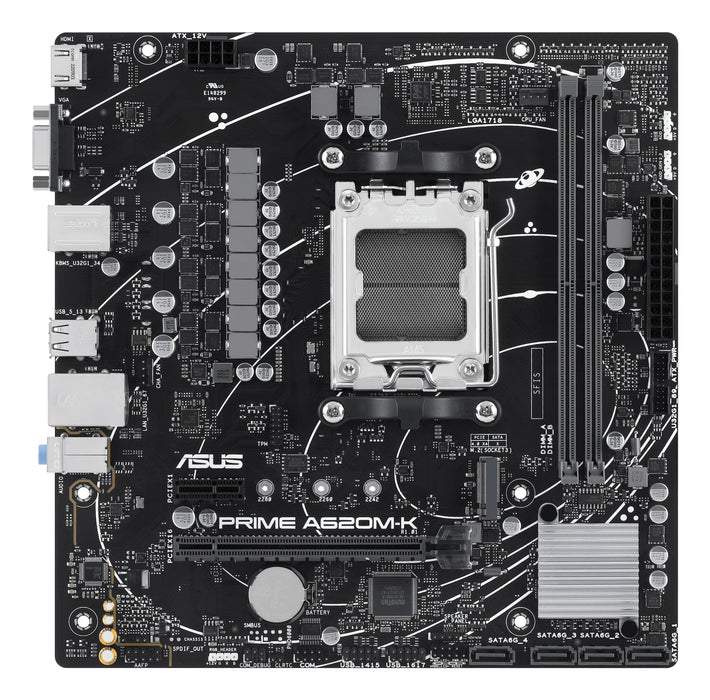 ASUS PRIME A620M-K AMD A620 Socket AM5 micro ATX