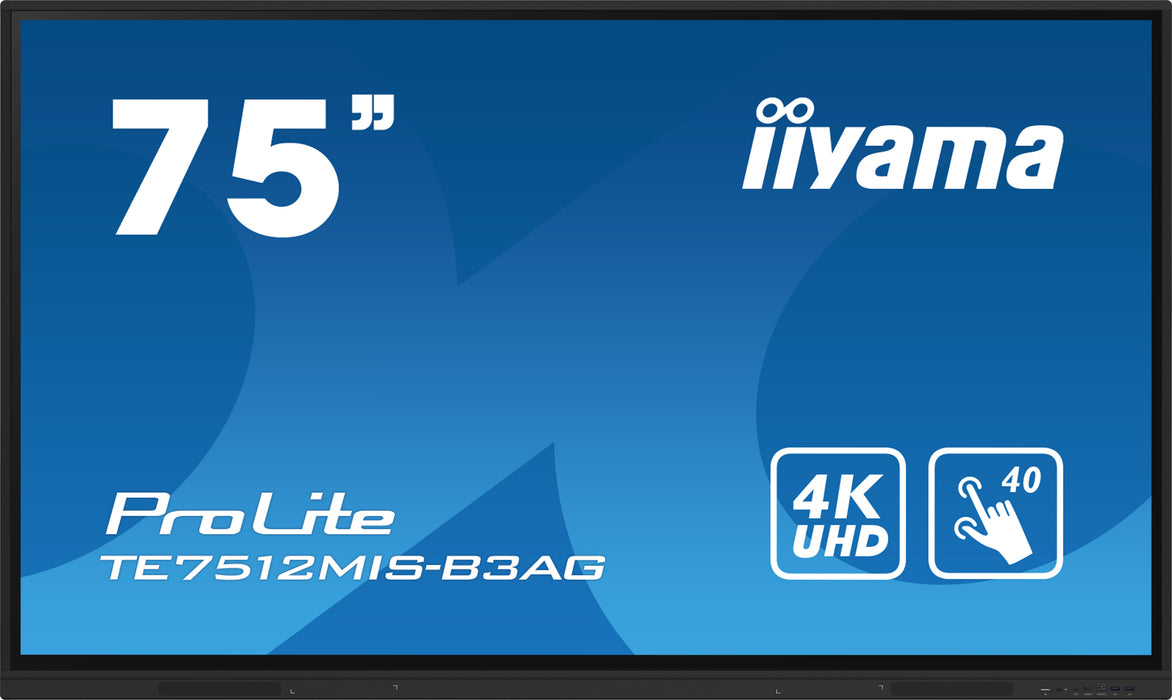 Pantalla de señalización iiyama TE7512MIS-B3AG