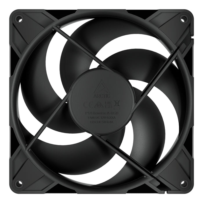 ARCTIC Freezer P14 Pro Reverse - 140 mm A-RGB PWM Fan with Cable Splitter