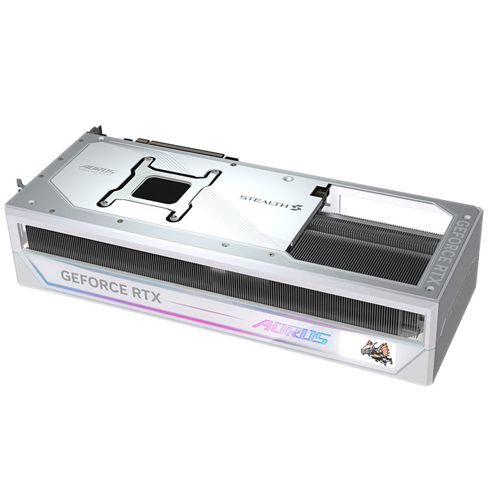 GIGABYTE AORUS GeForce RTX 5090 STEALTH ICE 32G Graphics Card - 32GB GDDR7, 512bit, PCI-E 5.0, 2655MHz Core Clock, 3 x DP 2.1a, 1 x HDMI 2.1b, NVIDIA DLSS 4, GV-N5090AORUSST ICE-32GD
