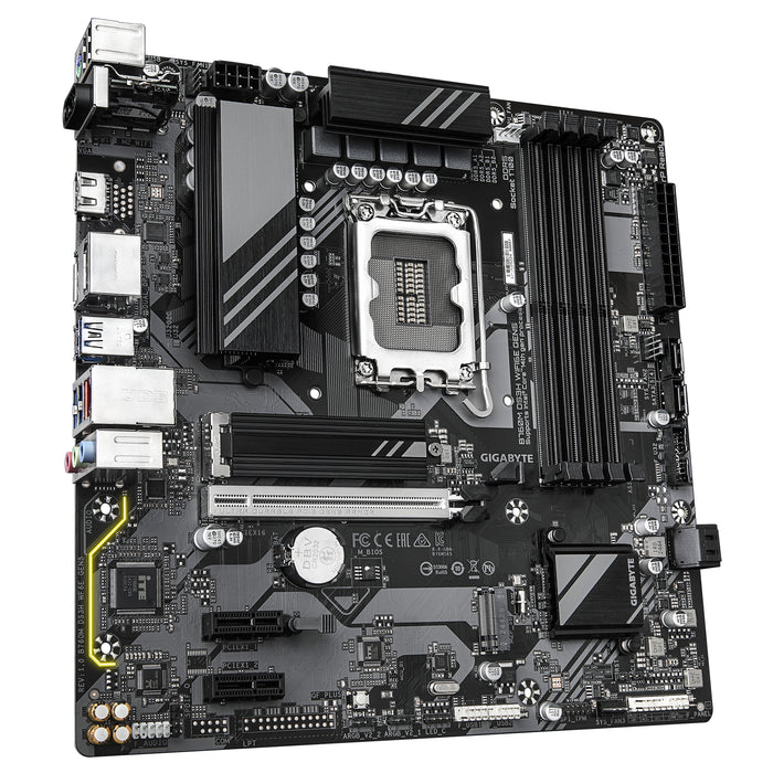 GIGABYTE B760M DS3H WIFI6E GEN5 Motherboard - Supports Intel Core 14th Gen CPUs, 6+2+1 Phases Digital VRM, up to 5600MHz DDR5, 2xPCIe 4.0 M.2, Wi-Fi 6E, 2.5GbE LAN, USB 3.2 Gen2
