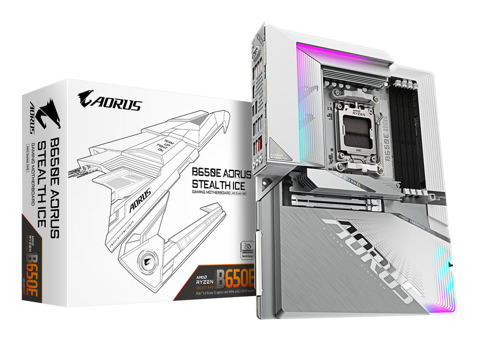 GIGABYTE B650E AORUS STEALTH ICE motherboard