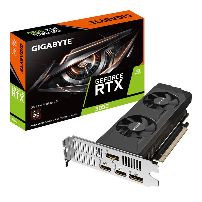 GIGABYTE GeForce RTX 3050 OC de perfil bajo de 6 GB