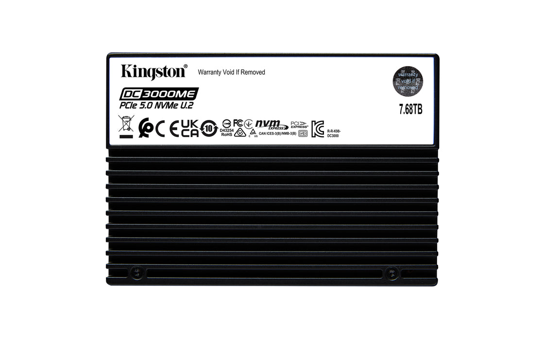 Kingston Technology 7.68TB DC3000ME U.2 PCIe 5.0 NVMe TCG Opal Enterprise SSD